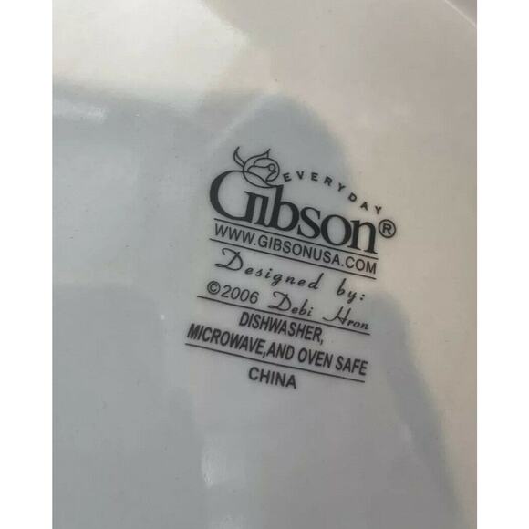 3 Gibson Twilight Santa salad plates by Debi Hron 2006